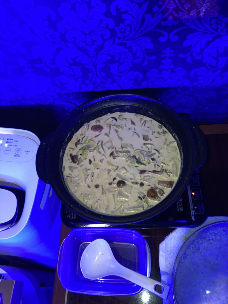 白菜とキノコのクリーム煮